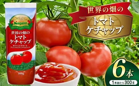 世界の畑のトマトケチャップ300g×6本