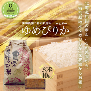 【令和7年産】伊藤農園の特別栽培米ゆめぴりか 玄米（10kg）