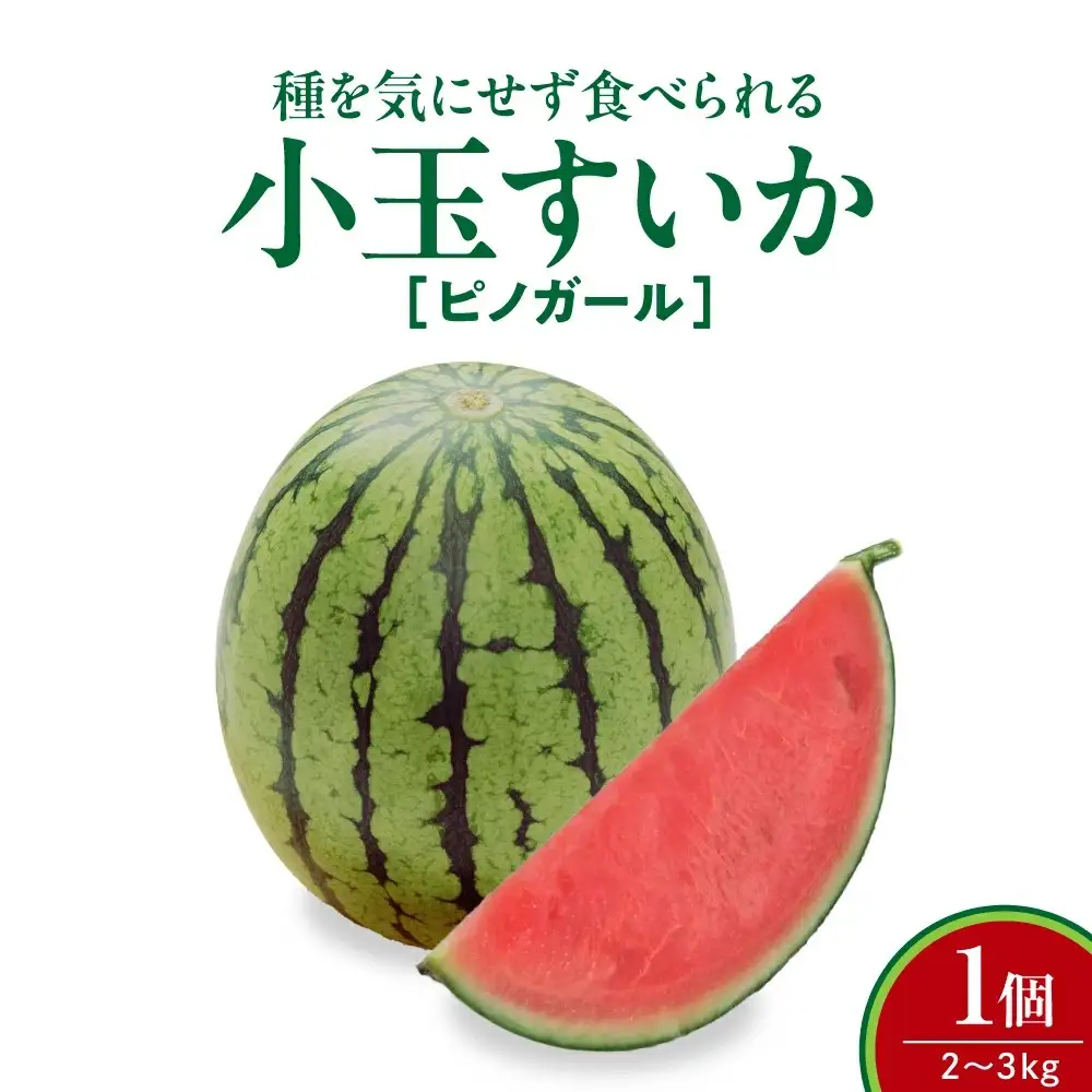 小玉すいか（ピノガール）１個　２～３ｋｇ　0030-2607