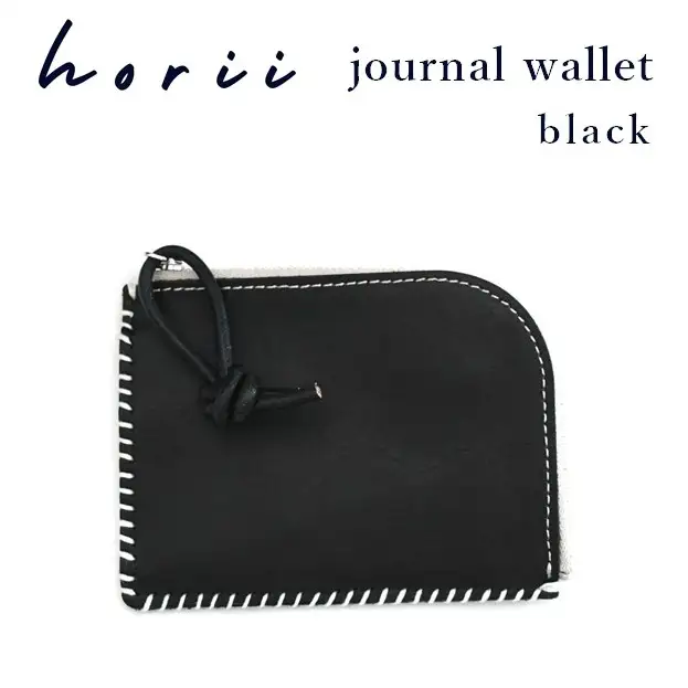 【horii. 】journal wallet（ｼﾞｬｰﾅﾙｳｫﾚｯﾄ）black　【33-33-BK】