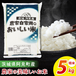 阿見町産農家の美味しいお米 精米 5kg ｜精米 定期便 お米 米 こめ コメ ごはん 白米 阿見町 茨城県 茨城県産 茨城県産米 安心 安全 送料無料 国産 人気 数量限定 高評価（85-74）