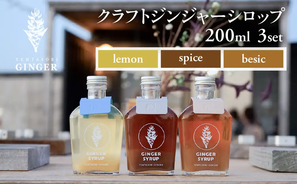 クラフトジンジャーシロップ 3本 飲料