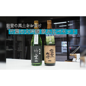 【復興支援】竹葉 大吟醸720ml2本 飲み比べセット（百万石乃白大吟醸・能登大吟）