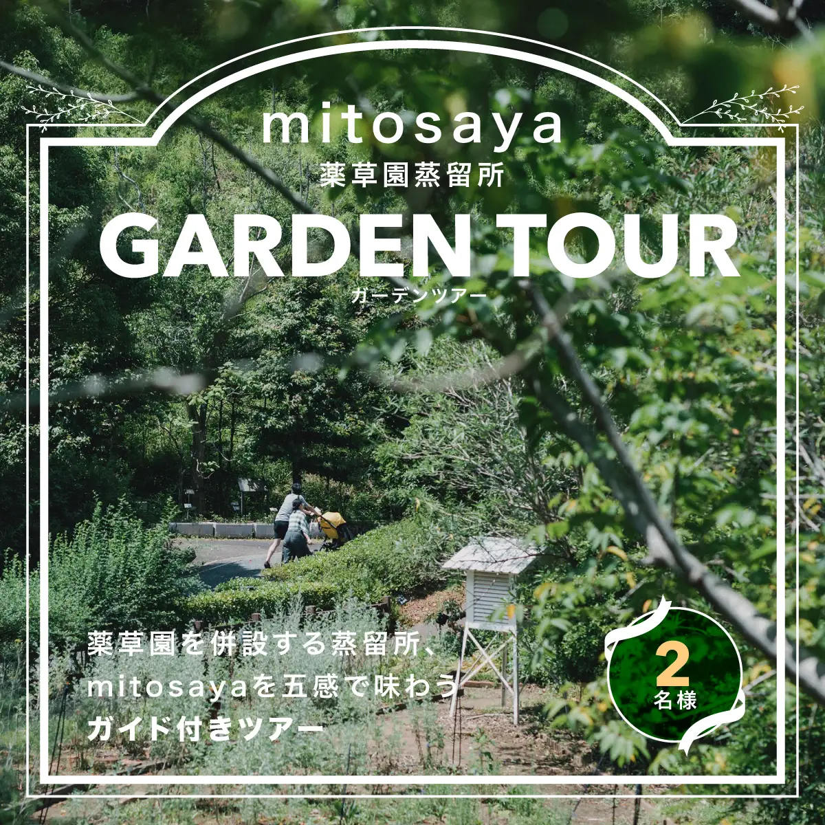 【mitosaya薬草園蒸留所】ガーデンツアー（２名様） W02402