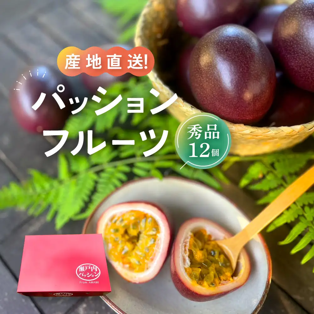 【先行予約】産地直送！パッションフルーツ秀品12個入り|パッションフルーツ 果物 くだもの