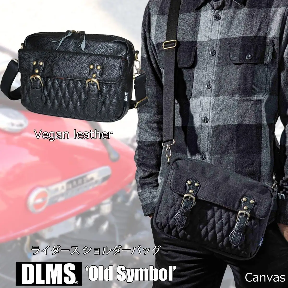 DLMS ショルダーバッグ  'Old Symbol’ キャンバス生地 WZ010-2