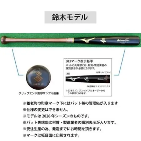 ミズノプロ【鈴木誠也モデル】硬式メイプル木製バット【1675495】