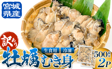【 訳あり 】 生食用 冷凍 牡蠣 ( むき身 ) 500g × 2p 牡蠣むき身 むき身 むき牡蠣 生食 カキ オイスター 濃厚 冷凍かき 宮城 冷凍 冷凍カキ バラバラ冷凍 かき 海鮮 魚介 貝類 海の幸 宮城県 石巻市 宮城 石巻