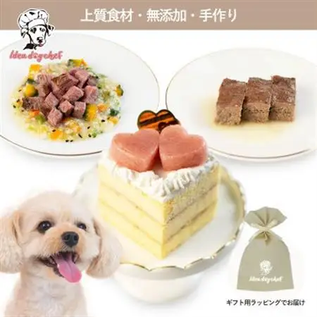 【とちあいかのショートケーキセット】犬用ケーキ・ごはん 無添加 手作り Idea dog chef【配送不可地域：離島】【1660614】