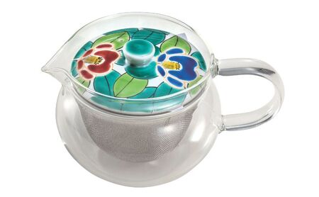 九谷焼 九谷和ポットNAGOMI POT・色絵椿