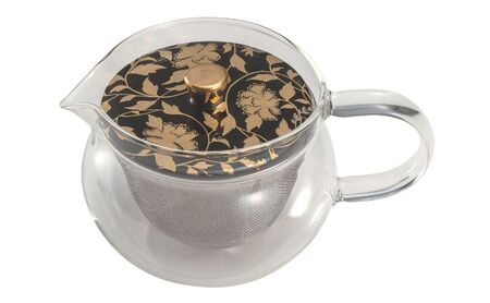 九谷焼 九谷和ポットNAGOMI POT・金襴手　黒