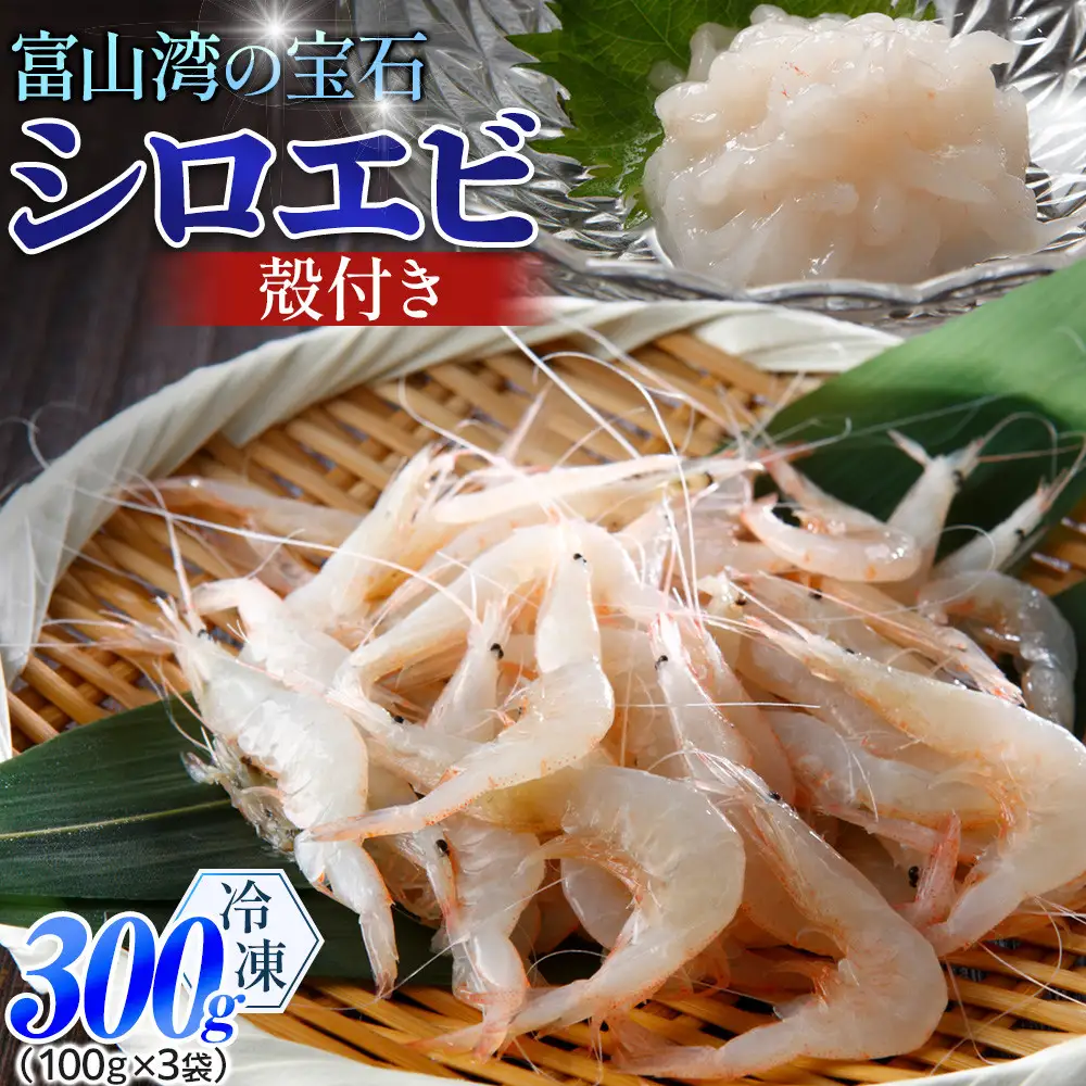 富山湾のシロエビ（殻付き）300g