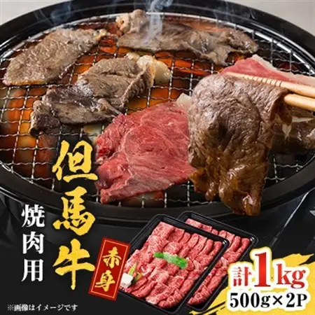 但馬牛　焼肉用(モモ・肩部位)1kg【配送不可地域：離島】【1615684】