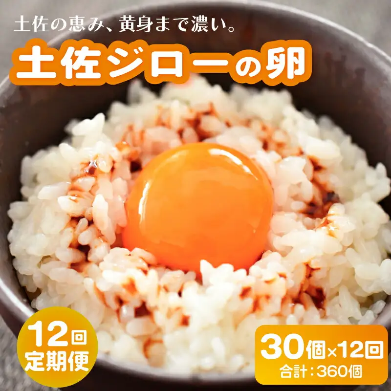 【卵 12回定期便】土佐ジローの卵 30個入 高知県 南国市