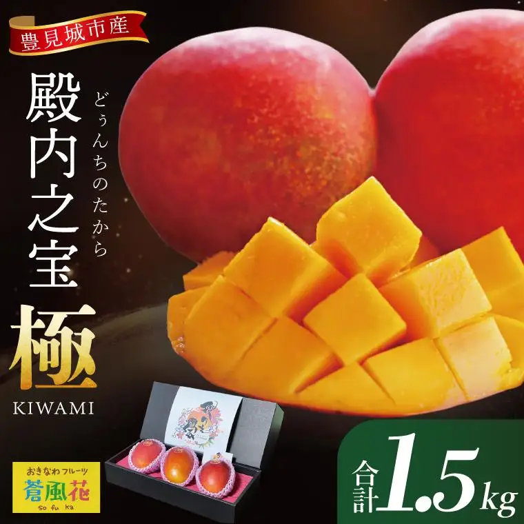 豊見城産マンゴー『殿内之宝(どぅんちのたから)・極』約1.5kg 