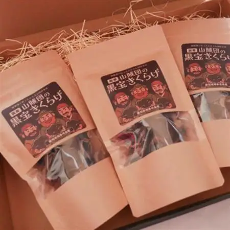 【国産】山賊団の黒宝きくらげ(肉厚プルプル) 20g 3個セット【1673443】