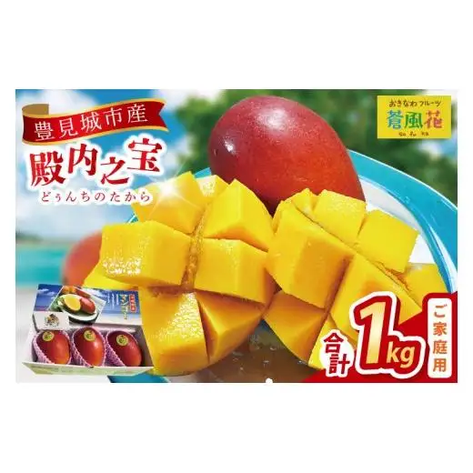 豊見城産マンゴー『殿内之宝(どぅんちのたから)』約1kg(ご家庭用) 
