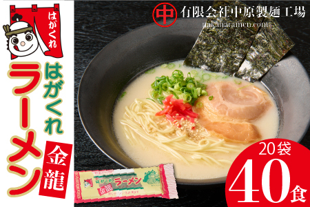 はがくれラーメン「金龍」 2食×20袋入り (H045102)