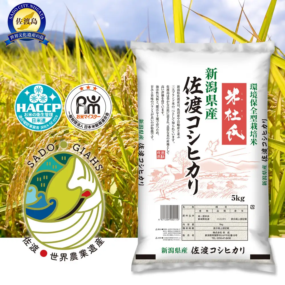米 コシヒカリ 佐渡産 ( 5kg ) 米杜氏【令和7年米】
