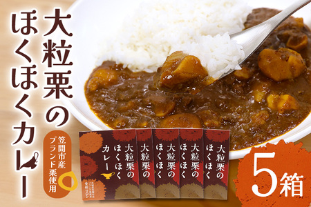 大粒栗のほくほく カレー 5箱 栗 AQ-032
