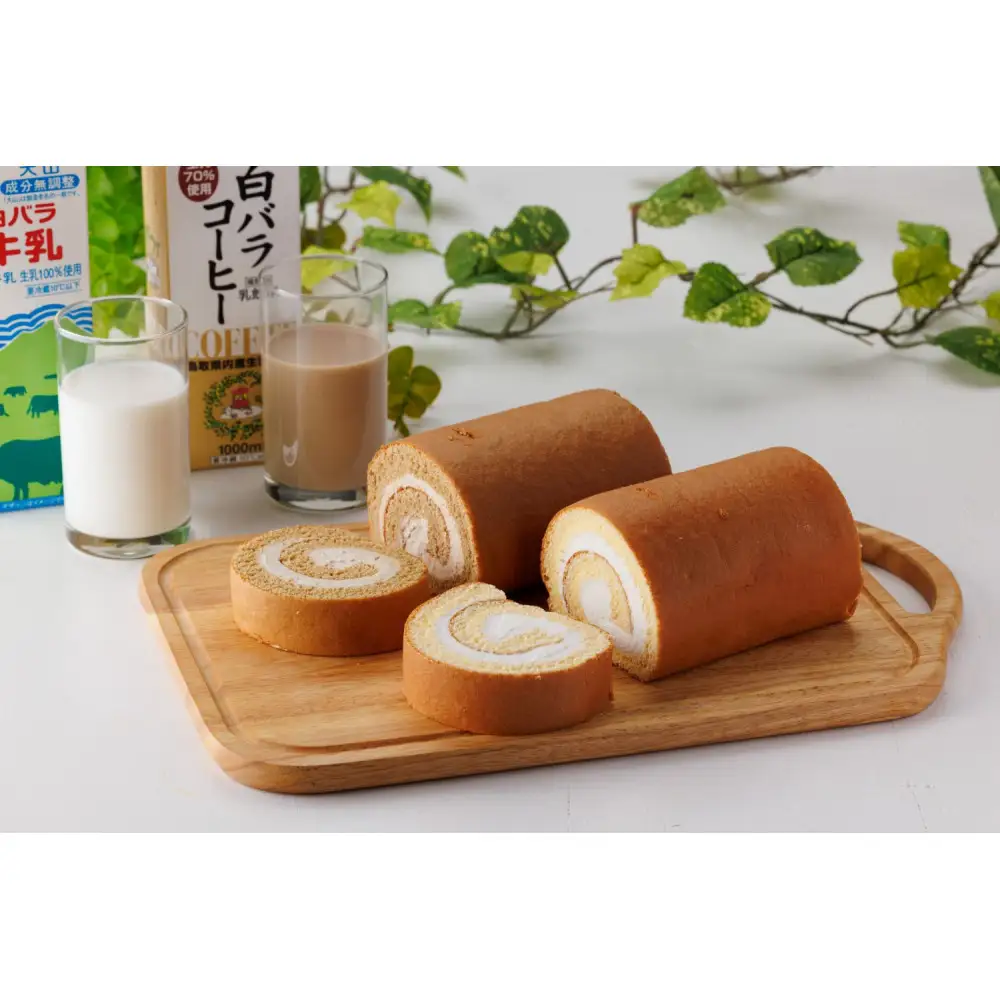 白バラ生ロールケーキギフト