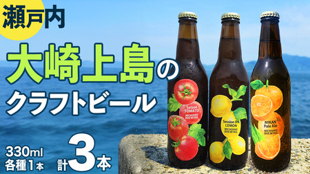大崎上島 の クラフトビール 3種 各1本