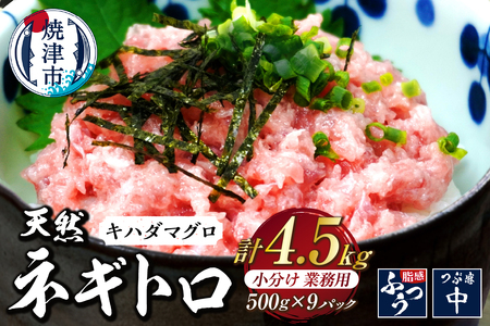 a37-010　焼津 海の極 海伸 マグロ ネギトロ 小分け 業務用 4.5kg 500g×9
