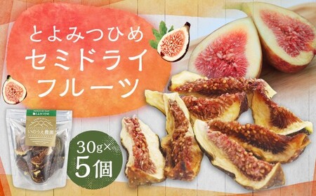 福岡ブランド！とよみつひめ セミドライフルーツ5個セット いちじく 無花果 イチジク フルーツ スイーツ 果物 くだもの