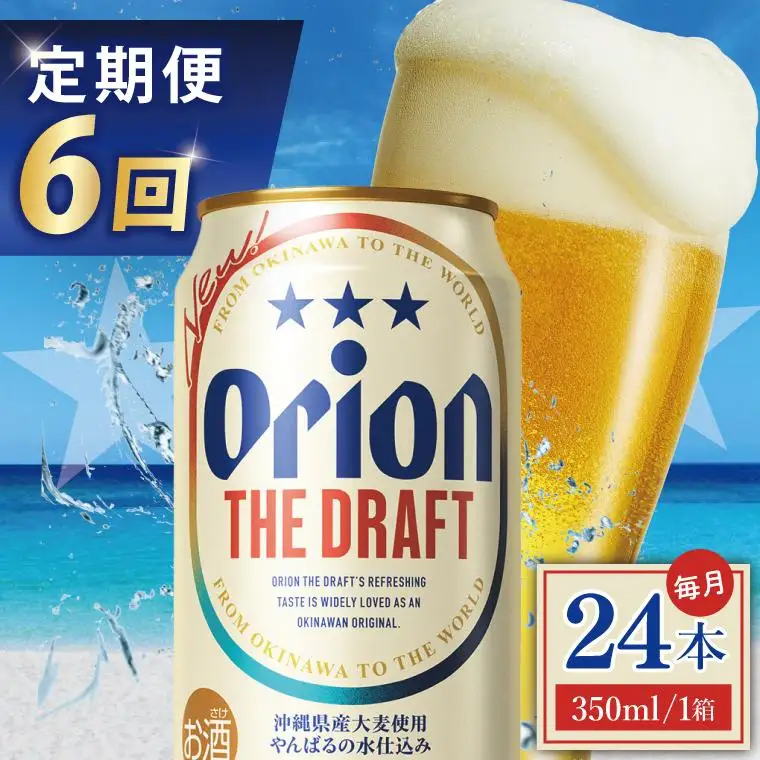 【全6回定期便】 オリオンビール ザ・ドラフト 350ml × 24缶