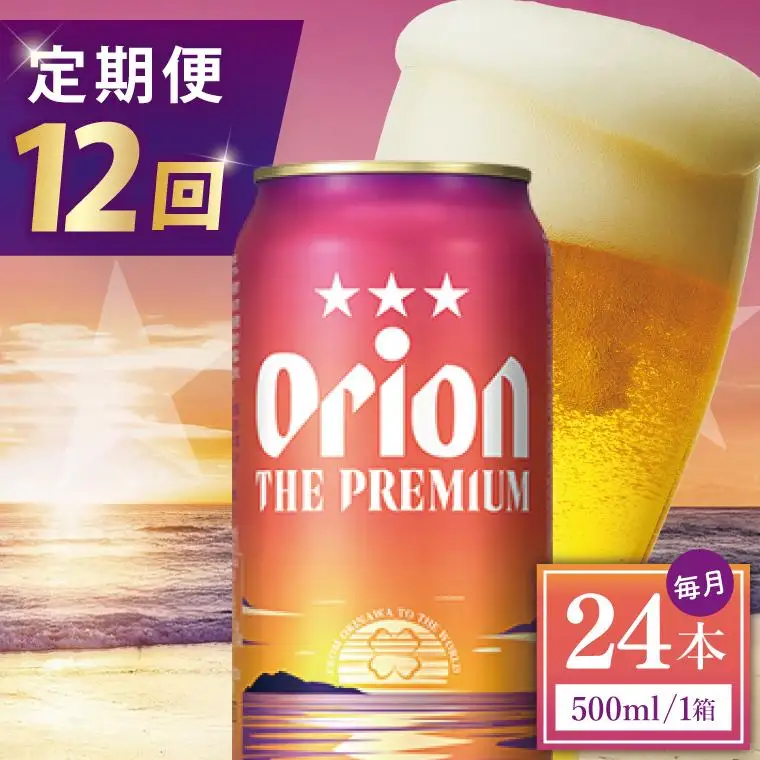【全12回定期便】 オリオンビール ザ・プレミアム 500ml × 24缶