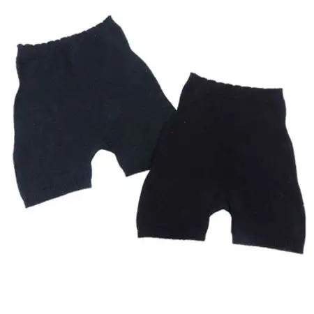 日本製 コットンシルク 腹巻パンツ (ゆったりタイプ) ブラック 2枚組 (669-7759)【1621319】