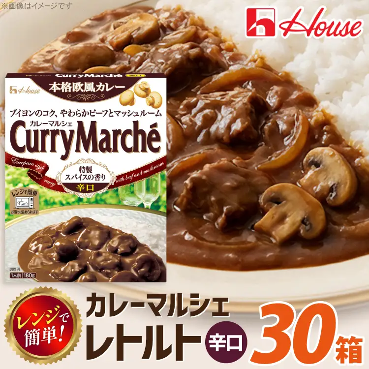 カレーマルシェ 辛口 180g 30個 [翔栄通商 愛知県 江南市 ko23btu570101]