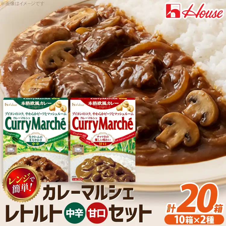 カレーマルシェ 甘口＆中辛 各10個 [翔栄通商 愛知県 江南市 ko23btu570106]