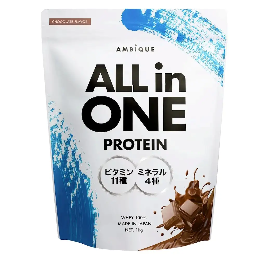 【チョコレート風味】AMBiQUE オールインワンプロテイン（1kg×12袋）