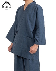 作務衣 武襯衣   (選べるカラー・サイズ) 網目織作務衣  榛地織物