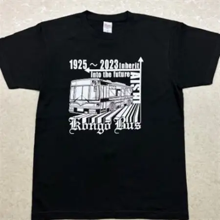 金剛バス　記念Tシャツ　Mサイズ(ブラック)【1692801】