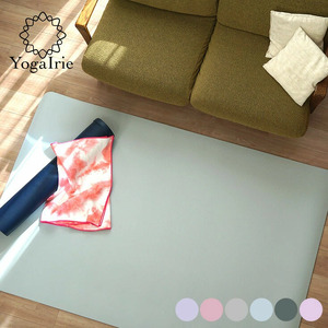 YogaIrie 大判 ヨガマット 200cm×130cm×8mm 【パウダーピンク】 | ヨガ ピラティス 筋トレ トレーニング ストレッチ 健康 クッション性 インテリア 二人用 インテリアとしてもおしゃれなカラー 幅広 特大サイズ 広め おしゃれ 即納 大きいサイズ 厚め 大きめ tpe プレイマット トレーニングマット 滑り止め ダンスマット マット 親子