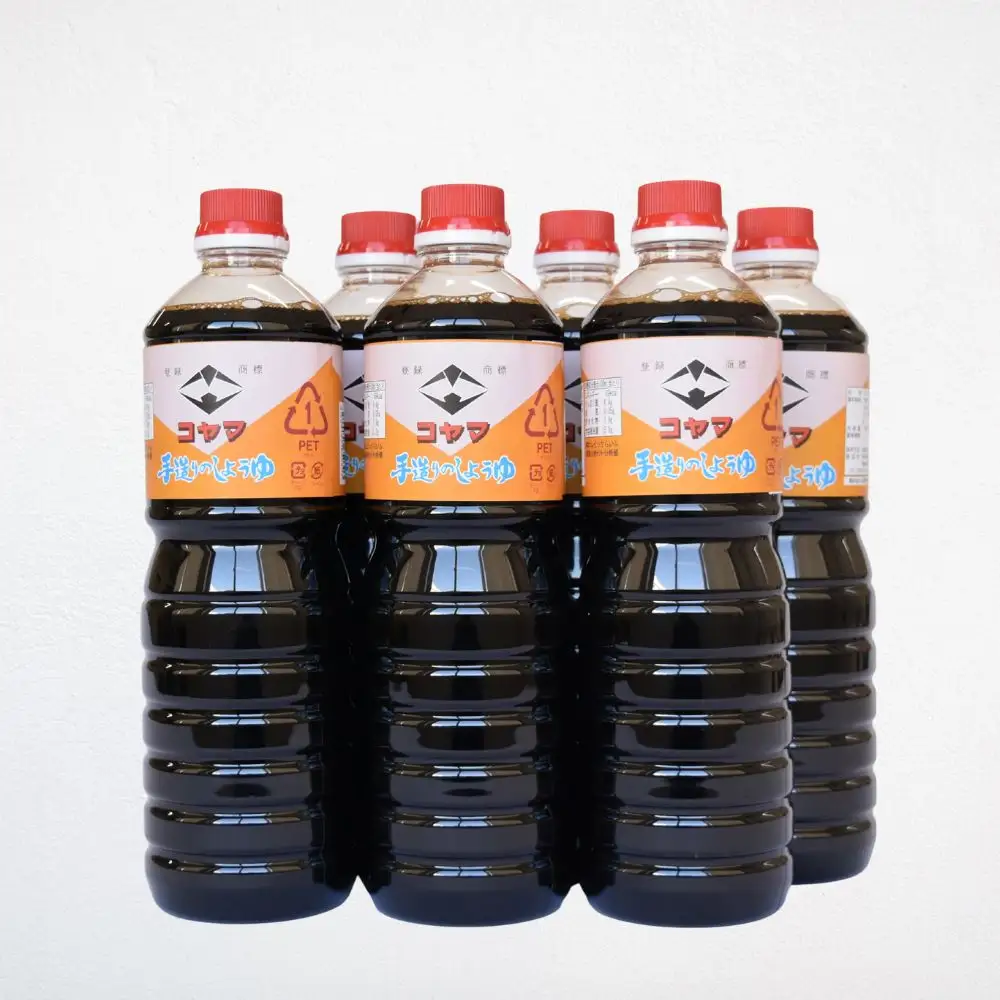 コヤマ醤油こいくち 1000ml×6本 / 濃口醤油 醤油 発酵 濃い口醤油 和歌山県 田辺市【kyj028】 
