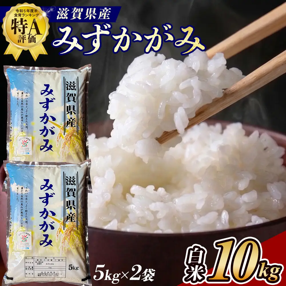 【令和7年産】近江米みずかがみ白米10kg（5kg×2袋）