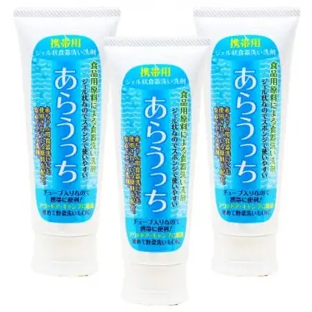 食器洗い洗剤 携帯用 旅行にもおすすめ 赤ちゃん用品にも あらうっち ジェル状 120g 3個入【1689397】