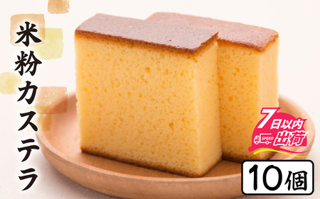 竹内菓子舗 竹内菓子舗 4代目と喧嘩しても作りたかった5代目の米粉カステラ 10個入り [A-203004] / カステラ かすてら 菓子 和菓子 銘菓 個包装 ギフト プレゼント 上質 しっとり 優しい 北陸 個包装 内祝い 誕生日 贈り物 お土産