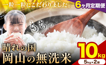 米 10kg【6ヶ月定期便】晴れの国岡山の無洗米