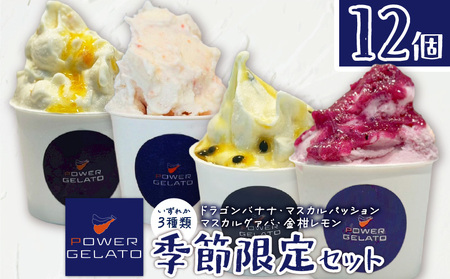 POWER GELATO（ 季節限定セット 12個入り ） C073-003-02 冷凍 菓子 お菓子 スイーツ