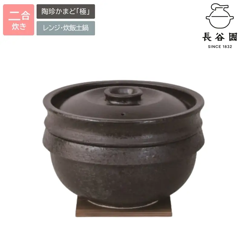 伊賀焼 電子レンジ炊飯土鍋 陶珍かまど「極」二合炊き【ngtn0022】