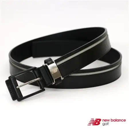 ニューバランスゴルフ　シンセティックレザーラインベルト　Unisex　ブラック　6982002【1646510】