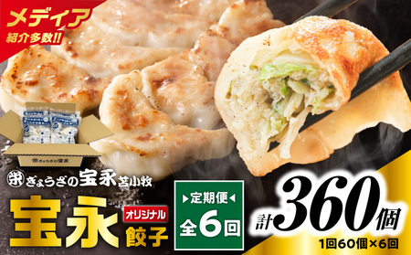 【 全6回 定期便 （ 毎月 ） 】 ぎょうざの宝永 宝永 餃子 15個入 セット （ 宝永餃子 15個入 × 4袋 ） 合計 1.5kg T004-T01-04 惣菜 総菜 加工食品