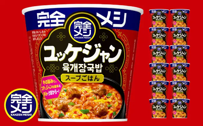 完全メシ 旨辛メシ ユッケジャン 2ケース 計12食[BIBI030] 日清