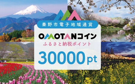 【神奈川県秦野市】OMOTANコインふるさと納税ポイント30000pt｜デジタル地域通貨