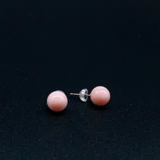 【サンゴ】ピアス ボケマガイサンゴ K18G