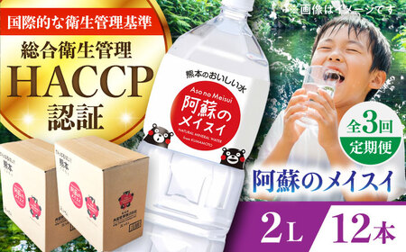 【全3回定期便】 阿蘇のメイスイ 2L 計12本(6本×2ケース) 水 定期便 BHDG028 水定期便